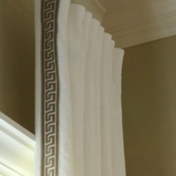 1-3/4" Greek Key Jacquard Woven Ribbon Trim 20+ yds - Picture 8 of 10